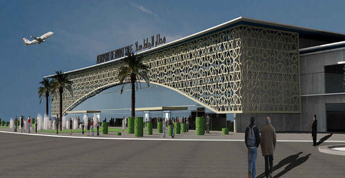 Тонкостенная перегородка самонесущий каркас - AEROPORT RABAT-SALE - Jet contractors - из стекла / из нержавеющей стали