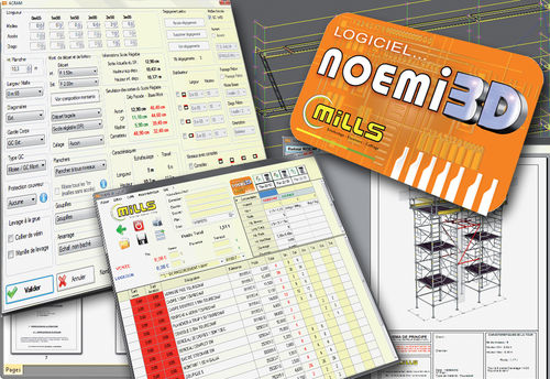 Программное обеспечение для разработки - NOEMI 3D - MILLS  - планирования обшивки / для стальной конструкции / 3D