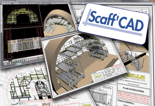 Программное обеспечение DAO - ​SCAFF’CAD - MILLS  - для стальной конструкции / 3D / 2D