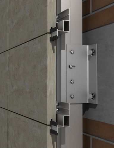 Система захвата из алюминия - PF-ALU/HPL-40 / 60 / 120 - SISTEMA MASA SL - для вентилируемого фасада / для отделки фасадов