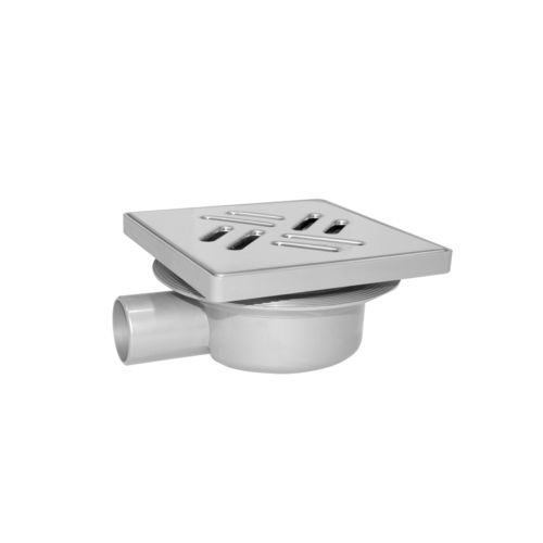 Сливной сифон из ABS - CH10TEL-02 - STAMPLAST SRL - из нержавеющей стали / для ванной комнаты / с решеткой
