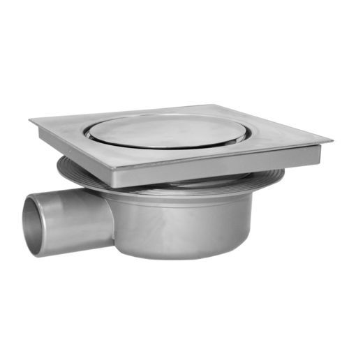 Сливной сифон из ABS - CH15TEL-01A - STAMPLAST SRL - из нержавеющей стали / для ванной комнаты / с решеткой