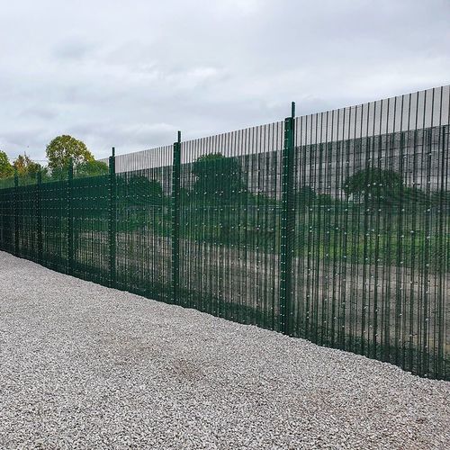 Забор из сварной решетки - CorruSec D10 (SR4)  - ZAUN FENCING  - промышленный / из стали, покрытой порошком / серый