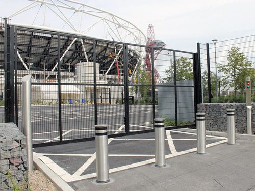 Створчатое ворота - SR1 (A1) - ZAUN FENCING  - из нержавеющей стали / из сварной решетки / зеленое
