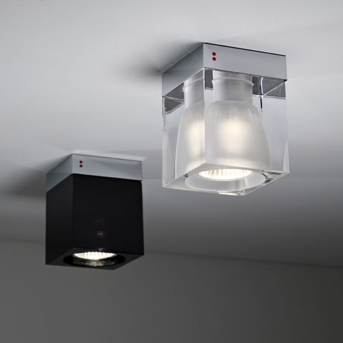 Современный потолочный светильник - CUBETTO D28 - FABBIAN ILLUMINAZIONE - квадратный / из стекла / LED