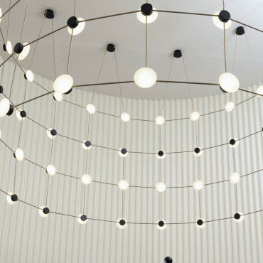 Современный потолочный светильник - POSILLIPO F75 - FABBIAN ILLUMINAZIONE - круглый / LED / диммируемый