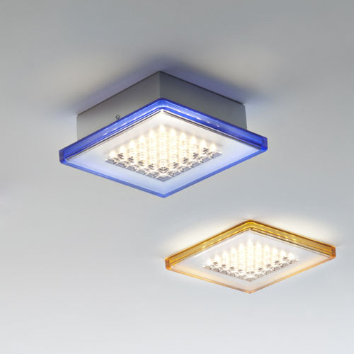 Современный потолочный светильник - QUADRILED F18 - FABBIAN ILLUMINAZIONE - квадратный / из алюминия / из пластика