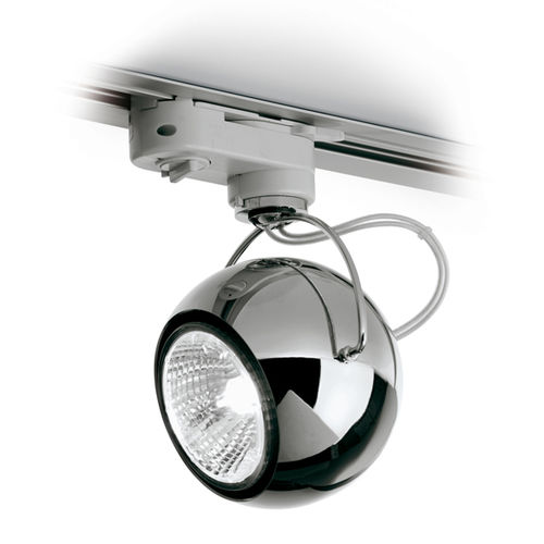 Светильник на рейке LED - BELUGA  D57 - FABBIAN ILLUMINAZIONE - галогенный / круглый / из стали
