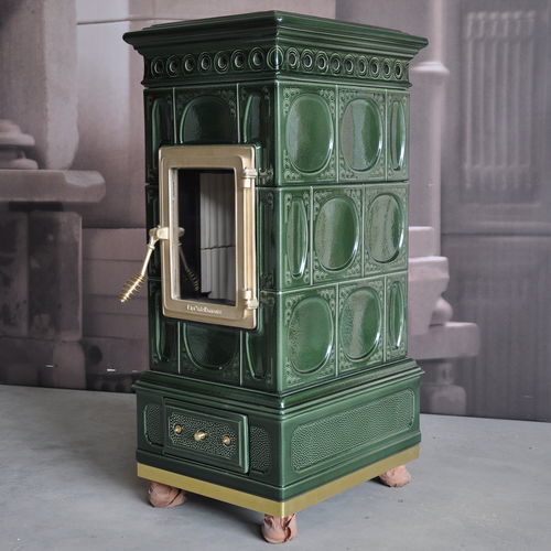 Печь-камин на дровах - VOLUTA  - LA CASTELLAMONTE Stufe di Ceramica - 5 кВ...10 кВ / 10 кВ...20 кВ / отдельностоящая