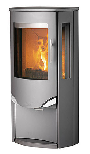 Печь-камин на дровах - PRIO 6 - LOTUS Heating Systems A/S - с 3 поверхностями / современная / из металла