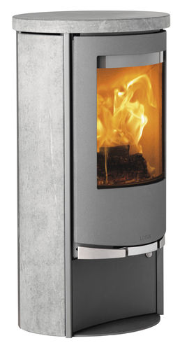 Печь-камин на дровах - 9130 - LOTUS Heating Systems A/S - современная / из стеатита