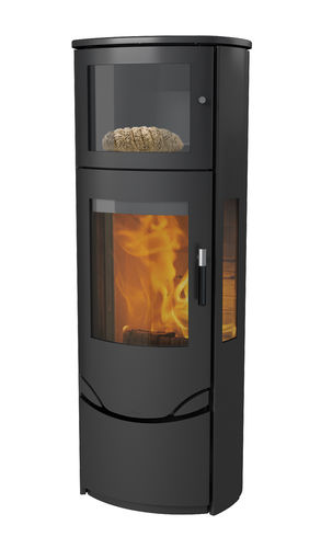 Печь-камин на дровах - PRIO 7 - LOTUS Heating Systems A/S - с 3 поверхностями / современная / из металла