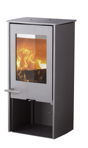 Печь-камин на дровах - MONDO  - LOTUS Heating Systems A/S - современная / из металла / из стеатита