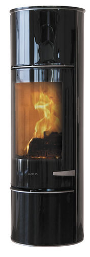 Печь-камин на дровах - PRESTIGE MAGIC  - LOTUS Heating Systems A/S - современная / из металла / черная