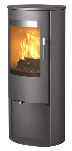 Печь-камин на дровах - MIRA  - LOTUS Heating Systems A/S - с 3 поверхностями / современная / из металла