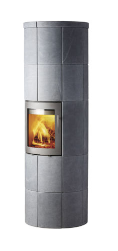 Печь-камин на дровах - M4 - LOTUS Heating Systems A/S - современная / из стеатита