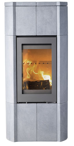 Печь-камин на дровах - M700 - LOTUS Heating Systems A/S - современная / из камня