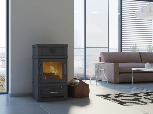Печь-камин на дровах - 2060 - LOTUS Heating Systems A/S - традиционная / из стали