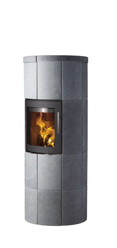 Печь-камин на дровах - M-JUBILEE - LOTUS Heating Systems A/S - современная / из стеатита