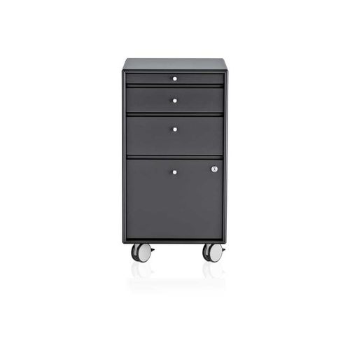 Тумба под письменный стол из МДФ - Montana Furniture - с 3 выдвижными ящиками / с 2 выдвижными ящиками / на роликах