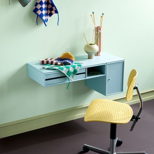 Настенный рабочий стол - BUREAU - Montana Furniture - современный / из лакированной МДФ / прямой