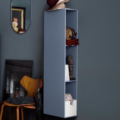 Настенный стеллаж - VI24L - Montana Furniture - современный / из лакированной МДФ / со встроенным ящиком