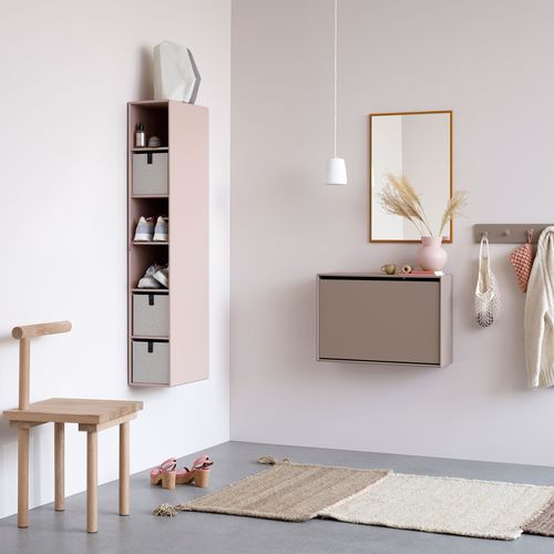 Настенный стеллаж - VI24R - Montana Furniture - современный / из лакированной МДФ / со встроенным ящиком