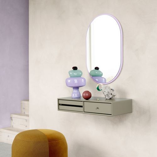 Современный туалетный столик - MAKEUP - Montana Furniture - из лакированной МДФ / настенный / одноместный