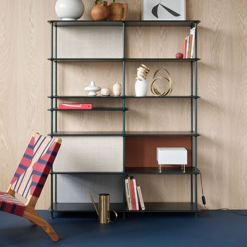 Современный стеллаж - Free 550100 - Montana Furniture - из лакированной МДФ / из лакированного металла / белый