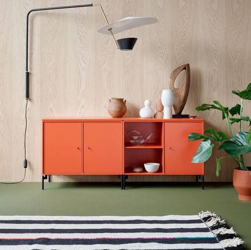 Настенный буфет - SAVE - Montana Furniture - современный / из лакированной МДФ / с полкой