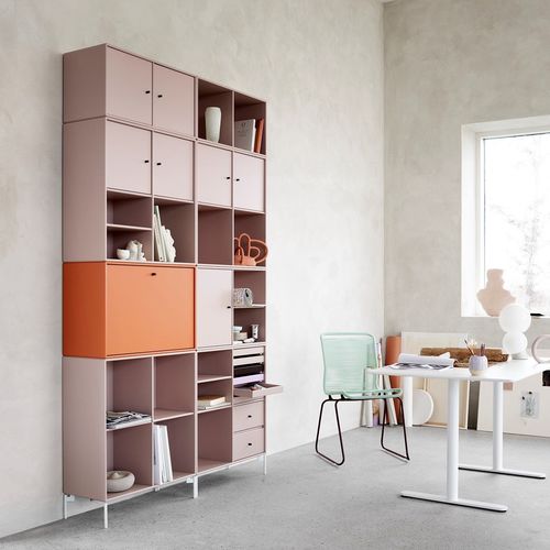 Настенный стеллаж - 1220 - Montana Furniture - модульный / с роликами / современный