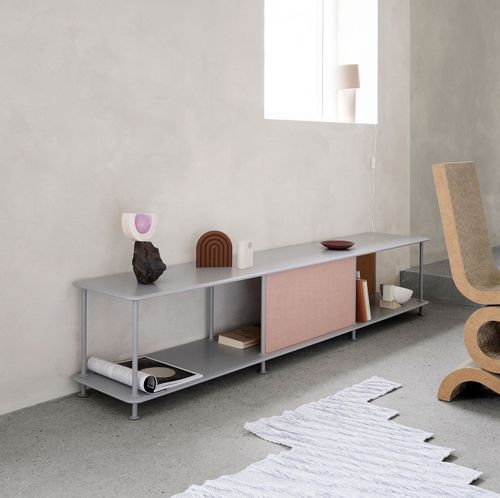Современный стеллаж - Free 111000 - Montana Furniture - из лакированной МДФ / из лакированного металла / с магнитной фиксацией
