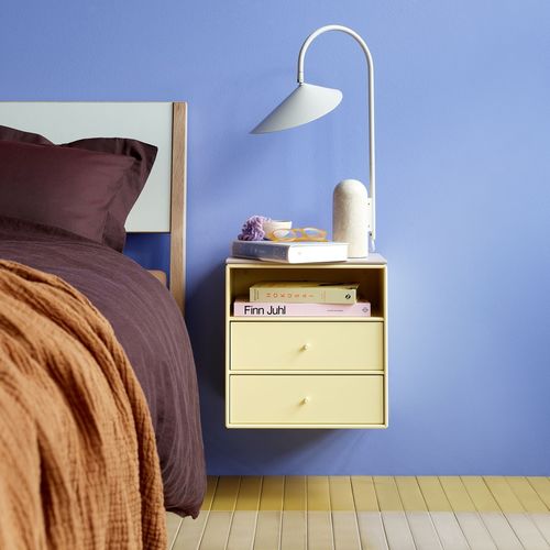 Современный ночной столик - Mini 1006 - Montana Furniture - из лакированной МДФ / с основанием из лакированной МДФ / прямоугольный