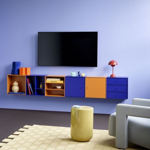 Настенный стеллаж - Mini 1007 - Montana Furniture - модульный / современный / из лакированной МДФ
