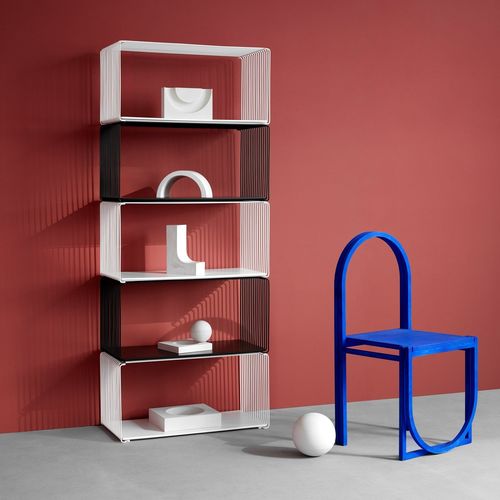 Настенный стеллаж - Panton Wire - Montana Furniture - модульный / современный / из дуба