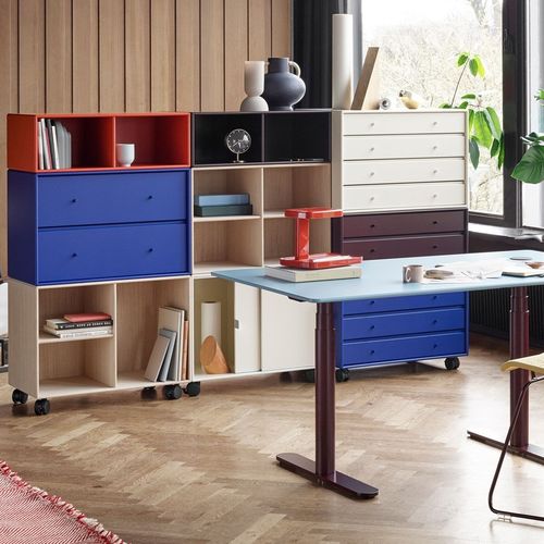 Напольный шкаф для хранения - 6125 - Montana Furniture - настенный / на колесиках / современный