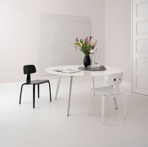 Современный обеденный стол - JW160 - Montana Furniture - из дуба / из ламината / с основанием из алюминия