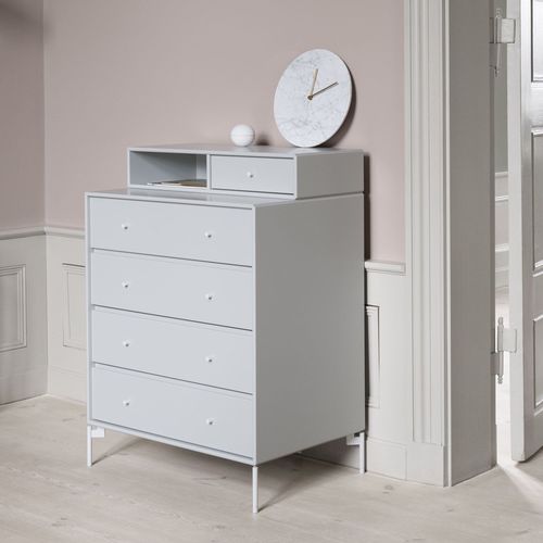Современный комод - KEEP - Montana Furniture - из лакированной МДФ / прямоугольный / с выдвижным ящиком