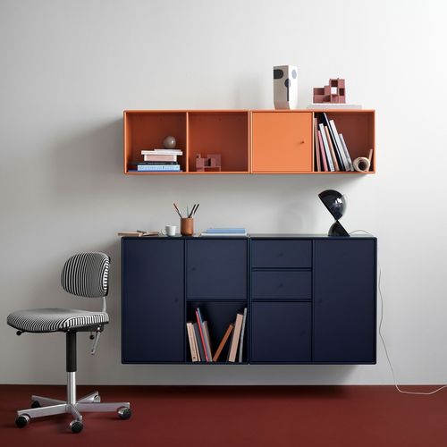 Настенный буфет - LINE - Montana Furniture - современный / из лакированной МДФ / с полкой