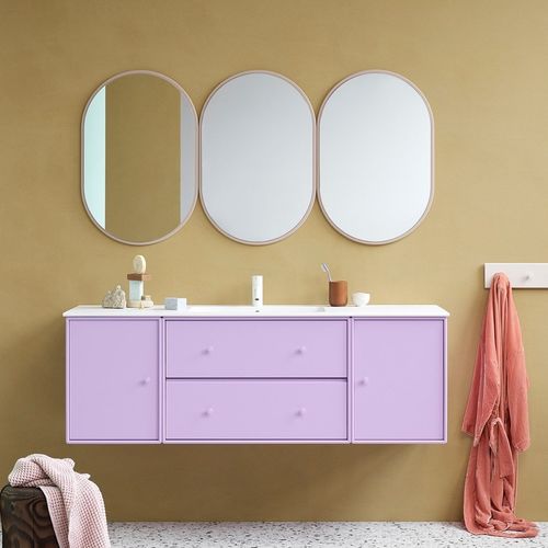 Настенное зеркало - LOOK - Montana Furniture - современное / овальное / из лакированной МДФ