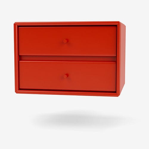 Современный ночной столик - 7162 - Montana Furniture - из ламинированного МДФ / с основанием из лакированной МДФ / прямоугольный