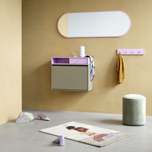 Настенное зеркало - FIGURE - Montana Furniture - современное / овальное / из лакированной МДФ