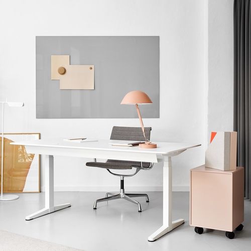 Напольный рабочий стол - HILOW3G160 - Montana Furniture - современный / из ламината / прямой
