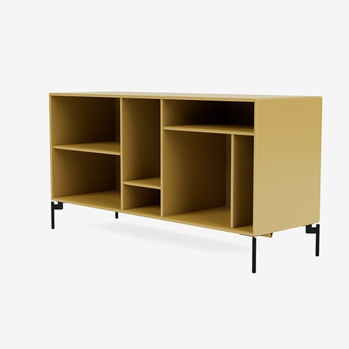 Современный буфет - Mega 200801 - Montana Furniture - из лакированной МДФ / из металла / с полкой