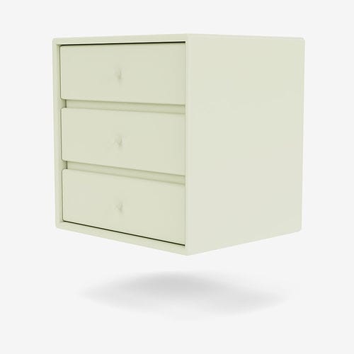 Современный ночной столик - 6261 - Montana Furniture - из лакированной МДФ / прямоугольный / с выдвижным ящиком