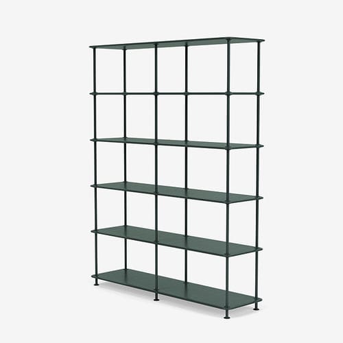 Современный стеллаж - Free 550000 - Montana Furniture - из лакированной МДФ / из лакированного металла / черный
