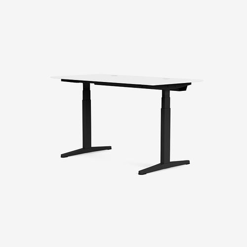 Напольный рабочий стол - HLO3H140 - Montana Furniture - современный / из ламинированного МДФ / прямой