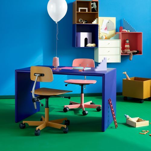 Напольный рабочий стол - 00X6010057 - Montana Furniture - современный / из лакированной МДФ / прямой