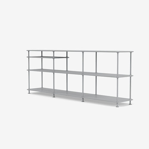 Современный стеллаж - Free 222100 - Montana Furniture - из лакированной МДФ / из лакированного металла / белый