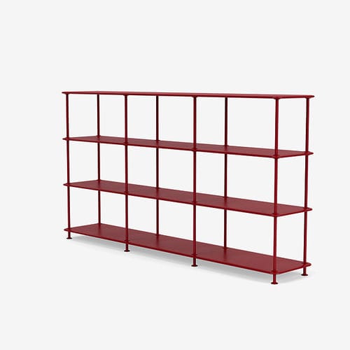 Современный стеллаж - Free 333000 - Montana Furniture - из лакированной МДФ / из лакированного металла / белый